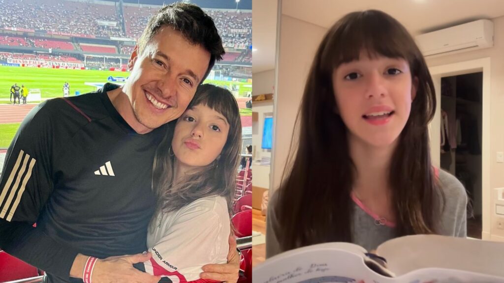 rodrigo faro com a filha helena